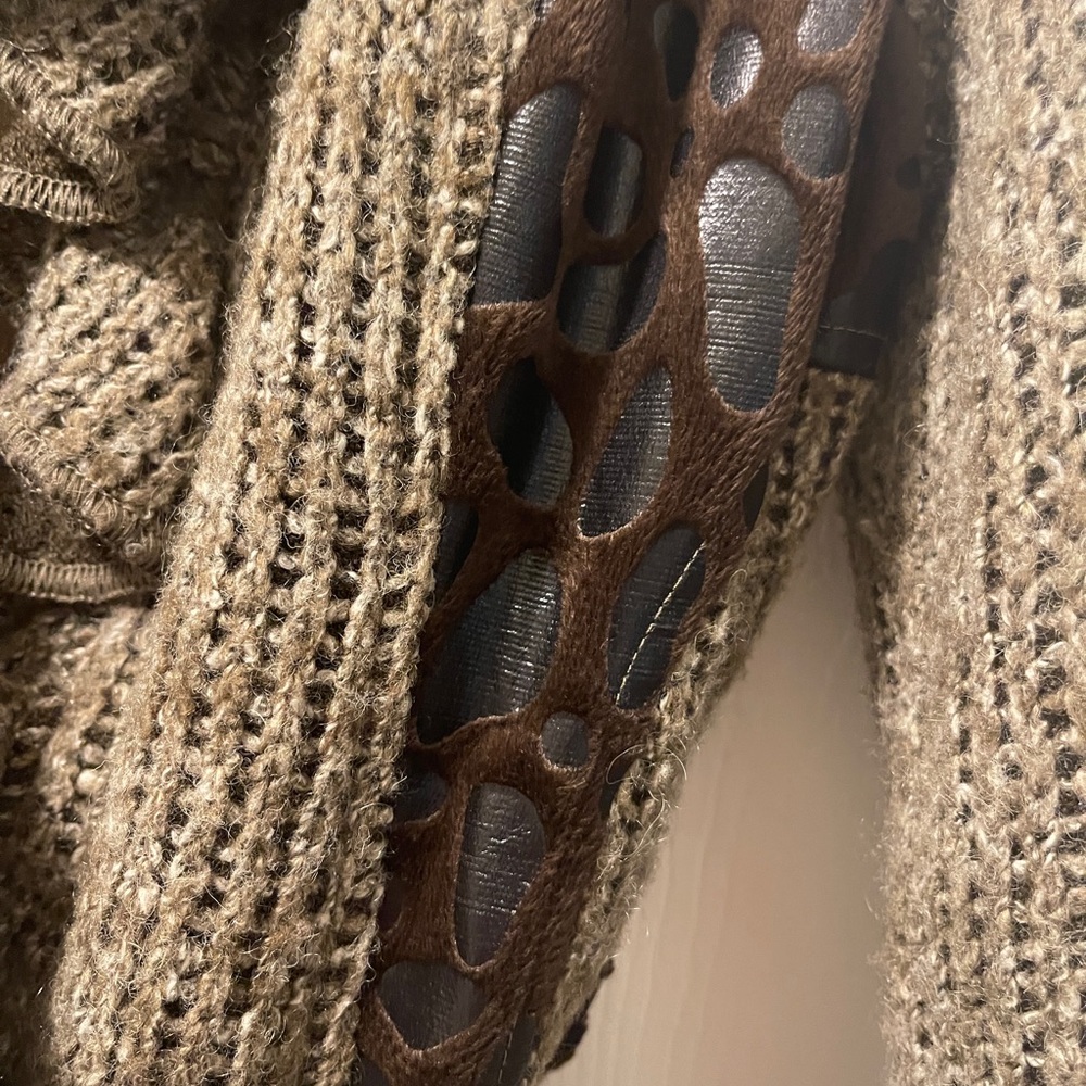 Beautiful Ruffled Wrap Sweater - Picture 3 of 5